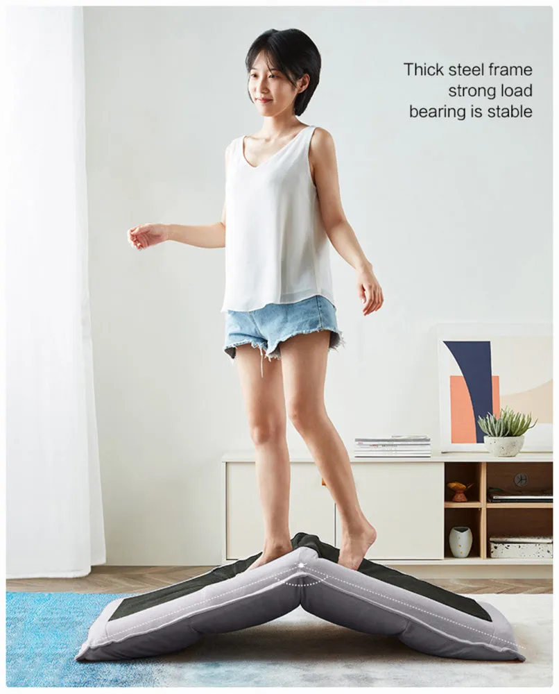 Grey Meditation Folding Chair Made of Hybrid Memory Foam