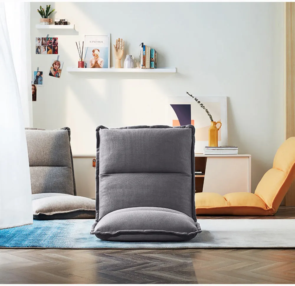 Grey Meditation Folding Chair Made of Hybrid Memory Foam