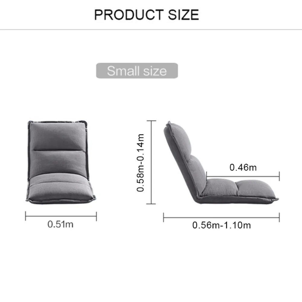 Grey Meditation Folding Chair Made of Hybrid Memory Foam