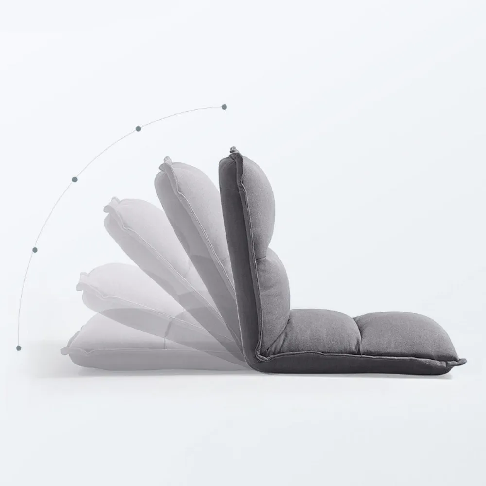 Grey Meditation Folding Chair Made of Hybrid Memory Foam