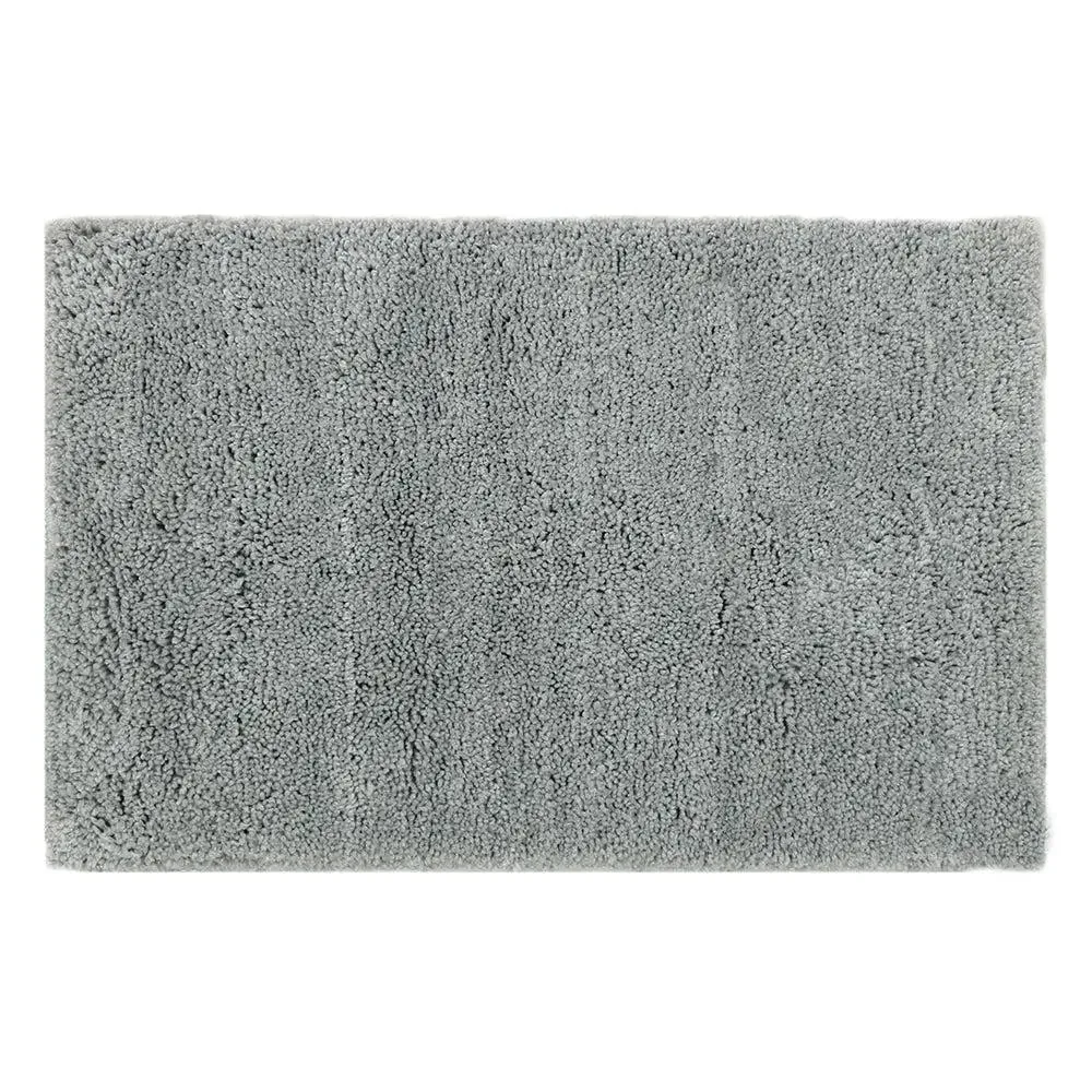 Grey Microfibre Premium Plain Bathmat (40 x 60) cm