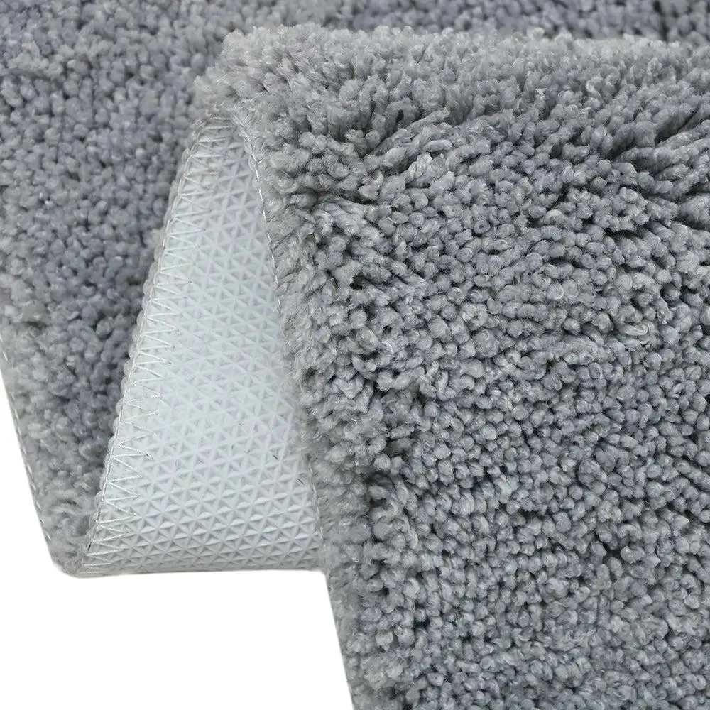 Grey Microfibre Premium Plain Bathmat (40 x 60) cm