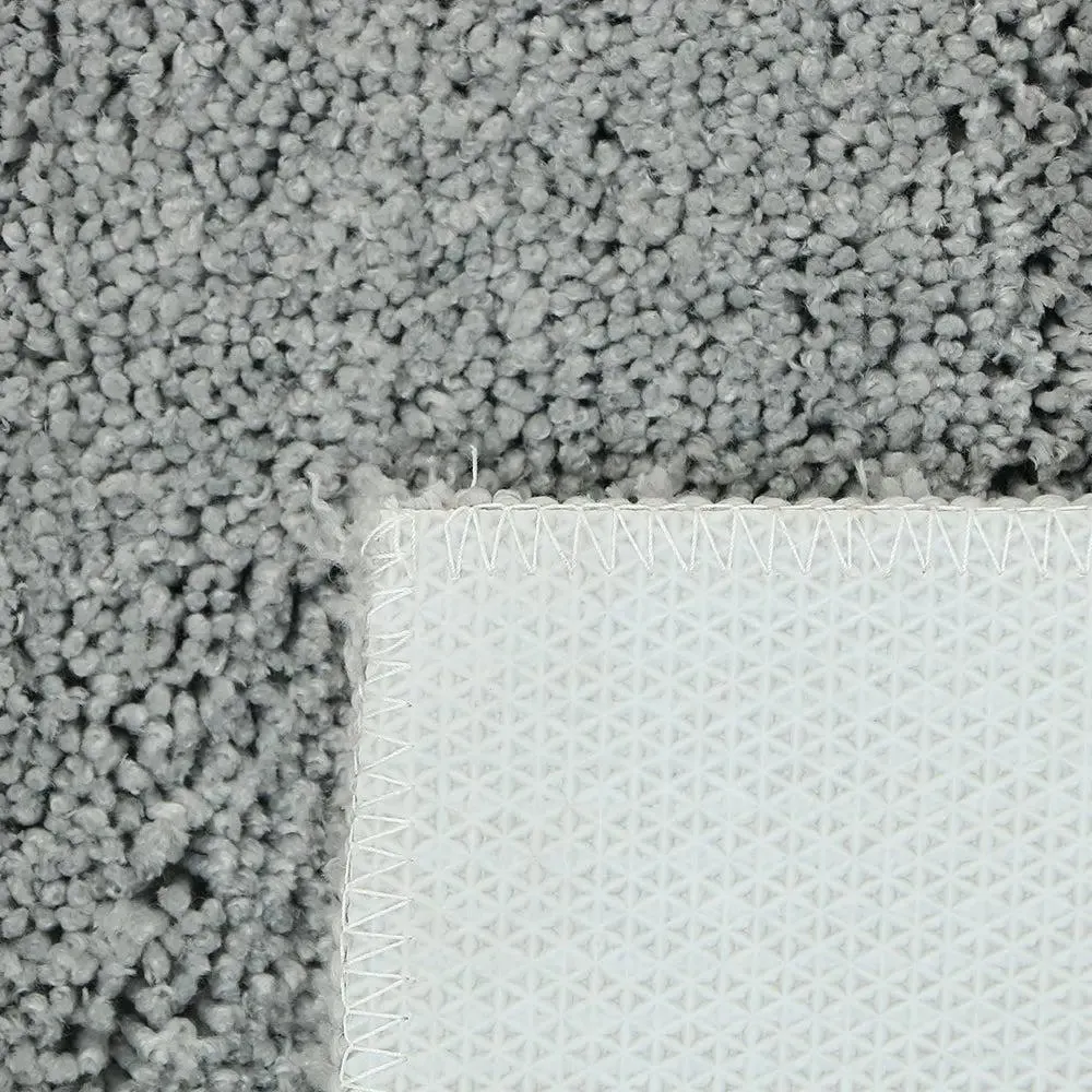 Grey Microfibre Premium Plain Bathmat (40 x 60) cm
