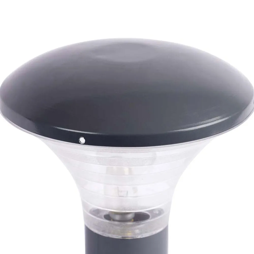 Grey Tapered Decorative Warm Outdoor Gate Light Single Piece