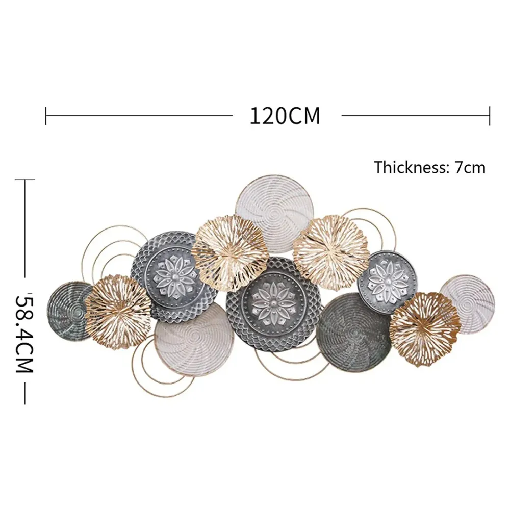 WallMantra Grey & White Self Design Modern Retro Metal Wall Art