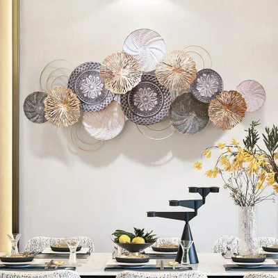 WallMantra Grey & White Self Design Modern Retro Metal Wall Art