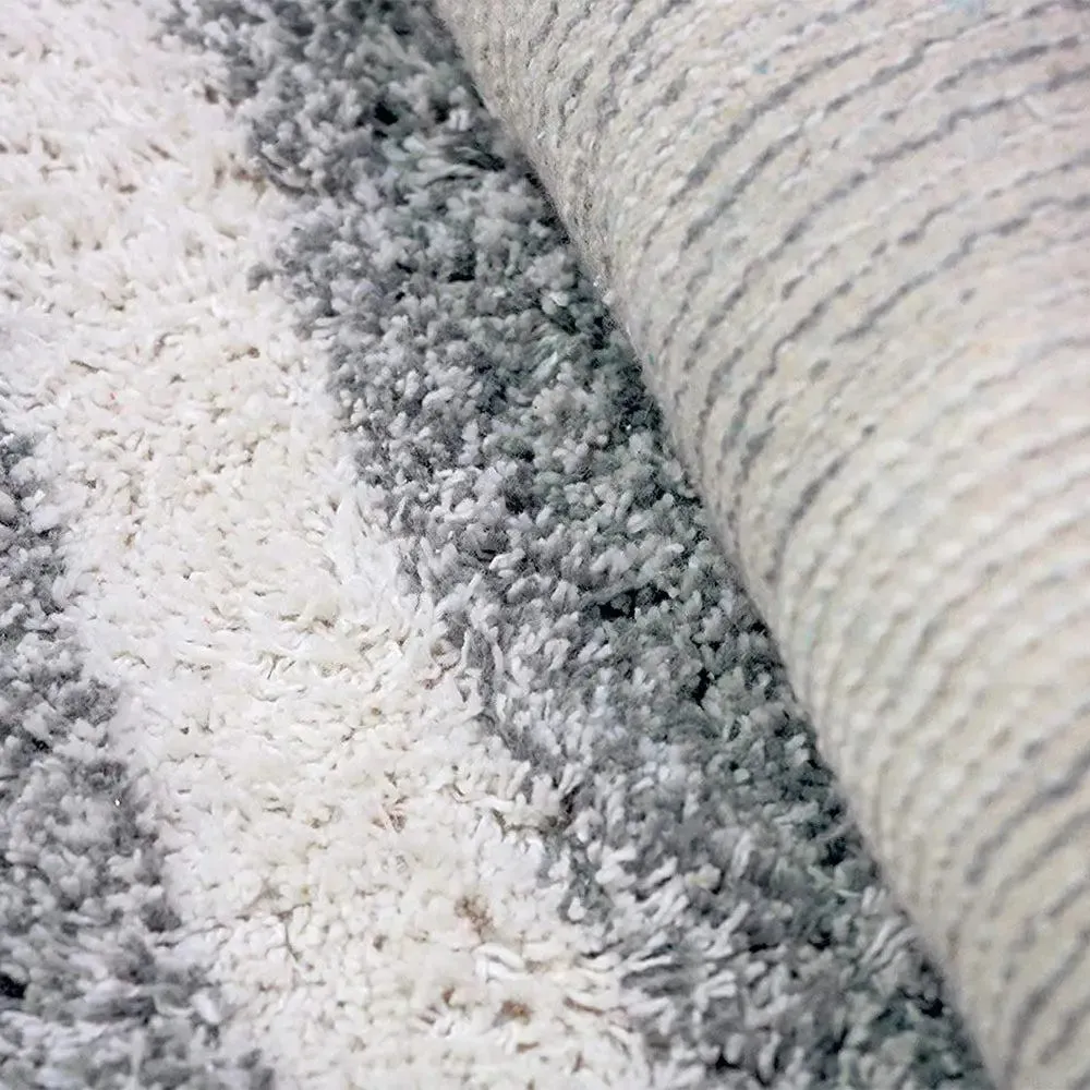 Grey & White Squared Premium Super Soft Cotton Bathmat (50 x 80) cm Single Piece