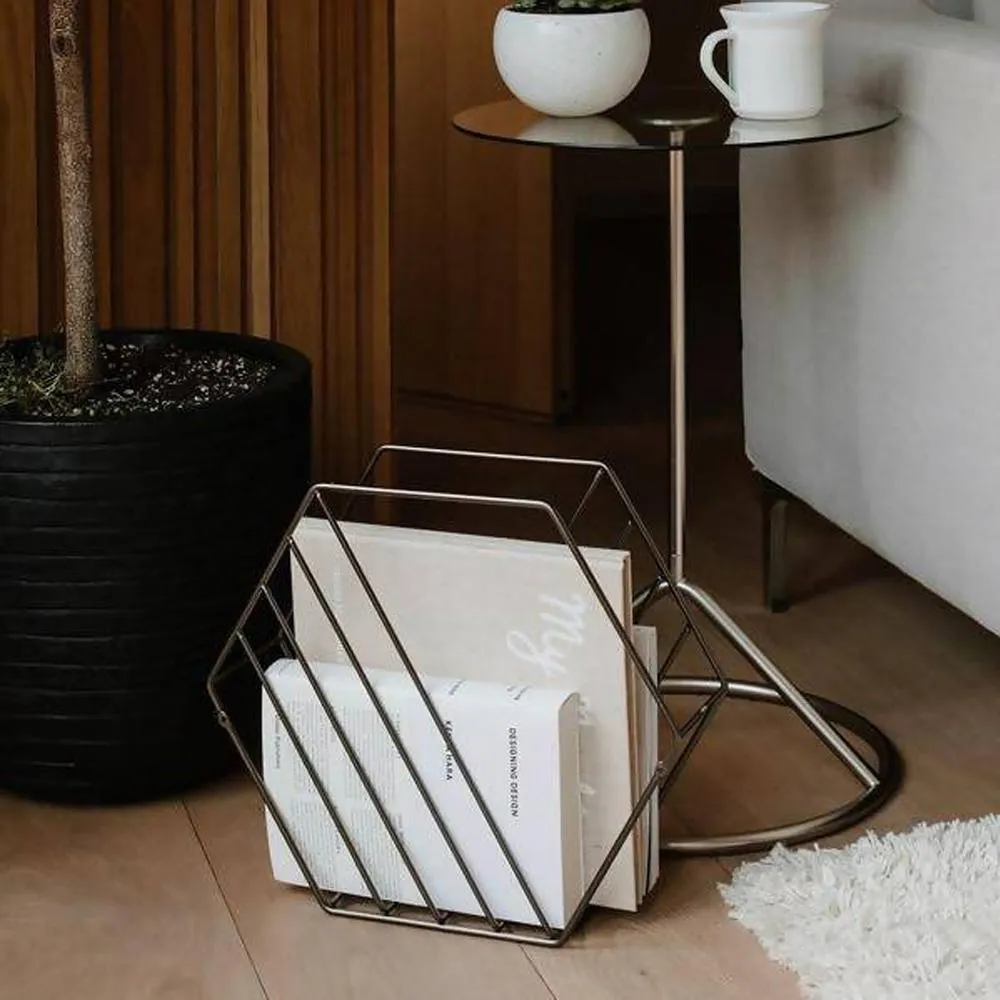 Grista Hexagonal Paper Magazine Holder