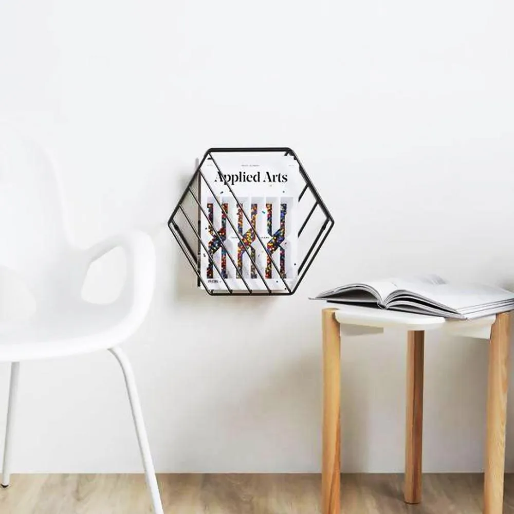 Grista Hexagonal Paper Magazine Holder