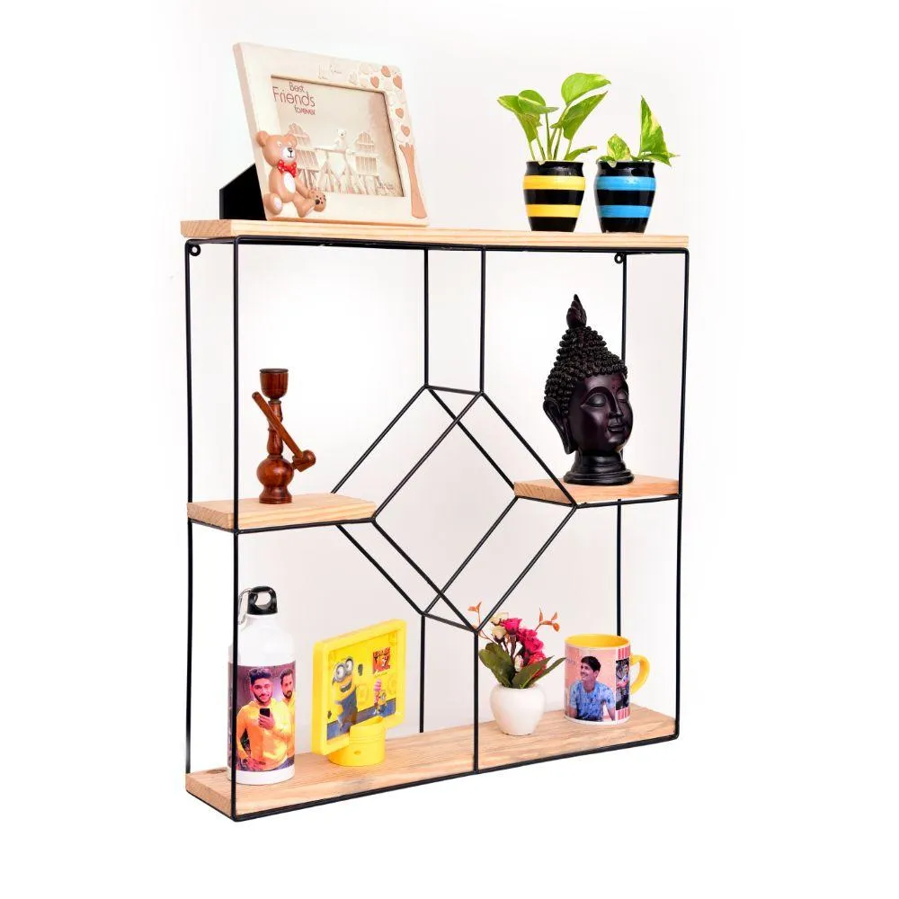 Grista Large Decorative Metal Wall Shelf