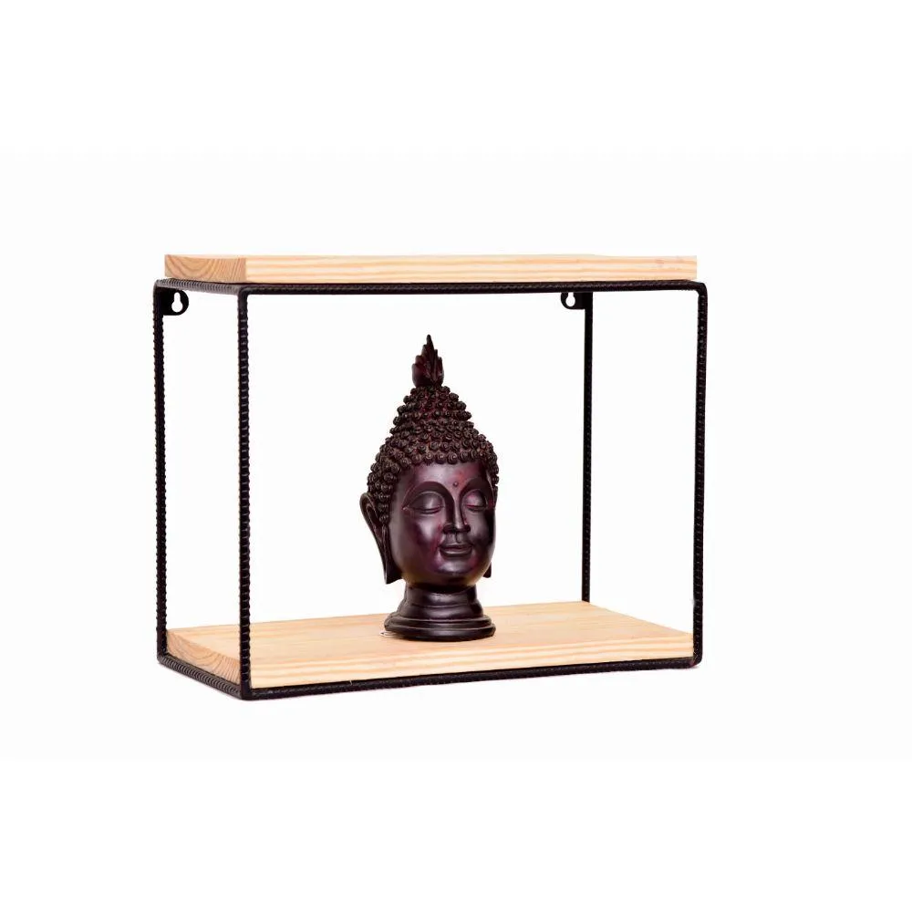 Grista Square Decorative Metal Wall Shelf (Set of 3)