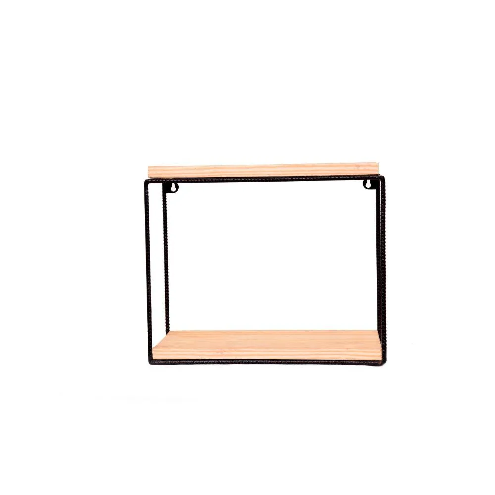 Grista Square Decorative Metal Wall Shelf (Set of 3)