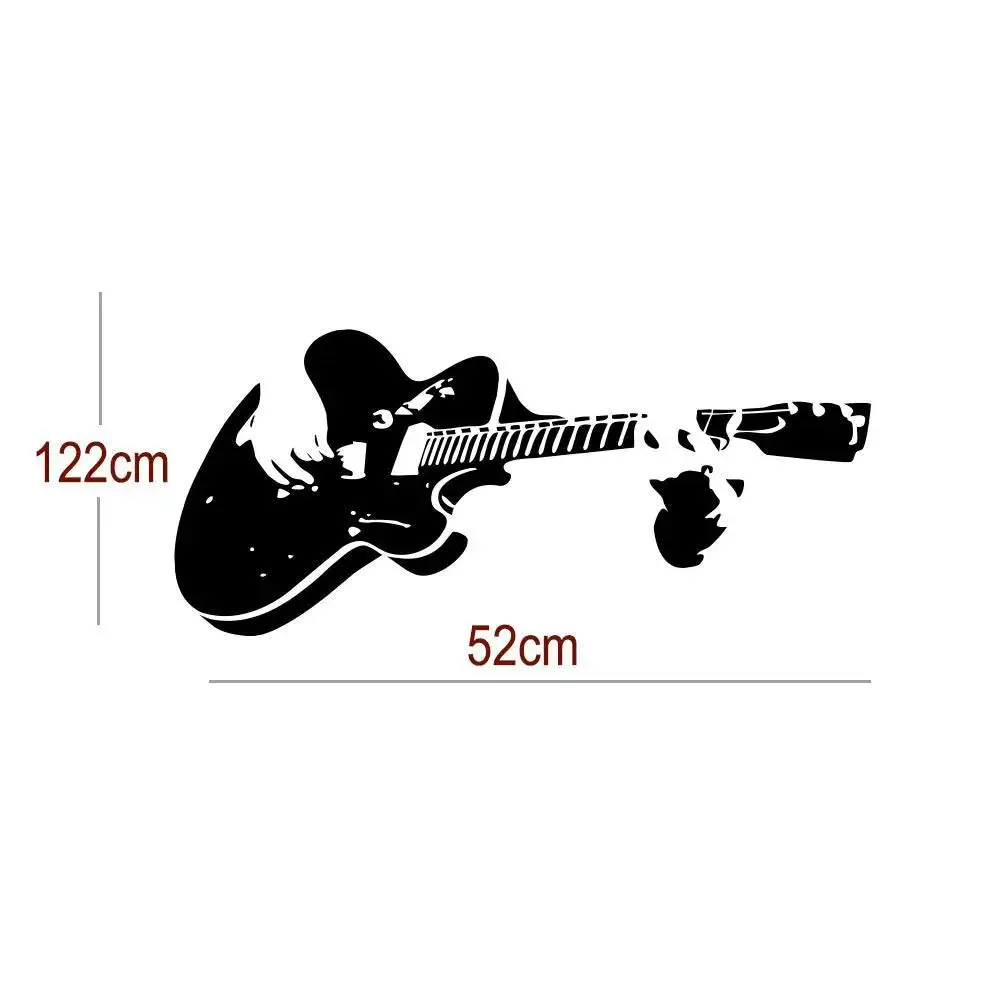 Guitar Music Wall Sticker For Living Room