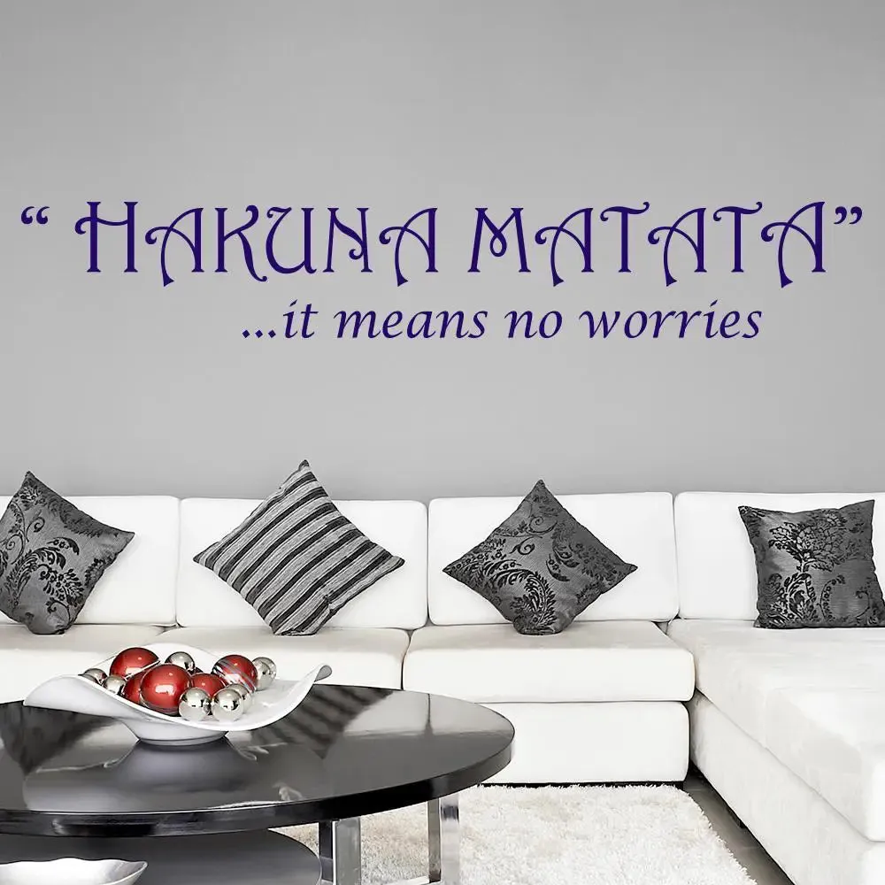 Hakuna Matata  Wall Sticker Premium Quality Self Adhesive Vinyl