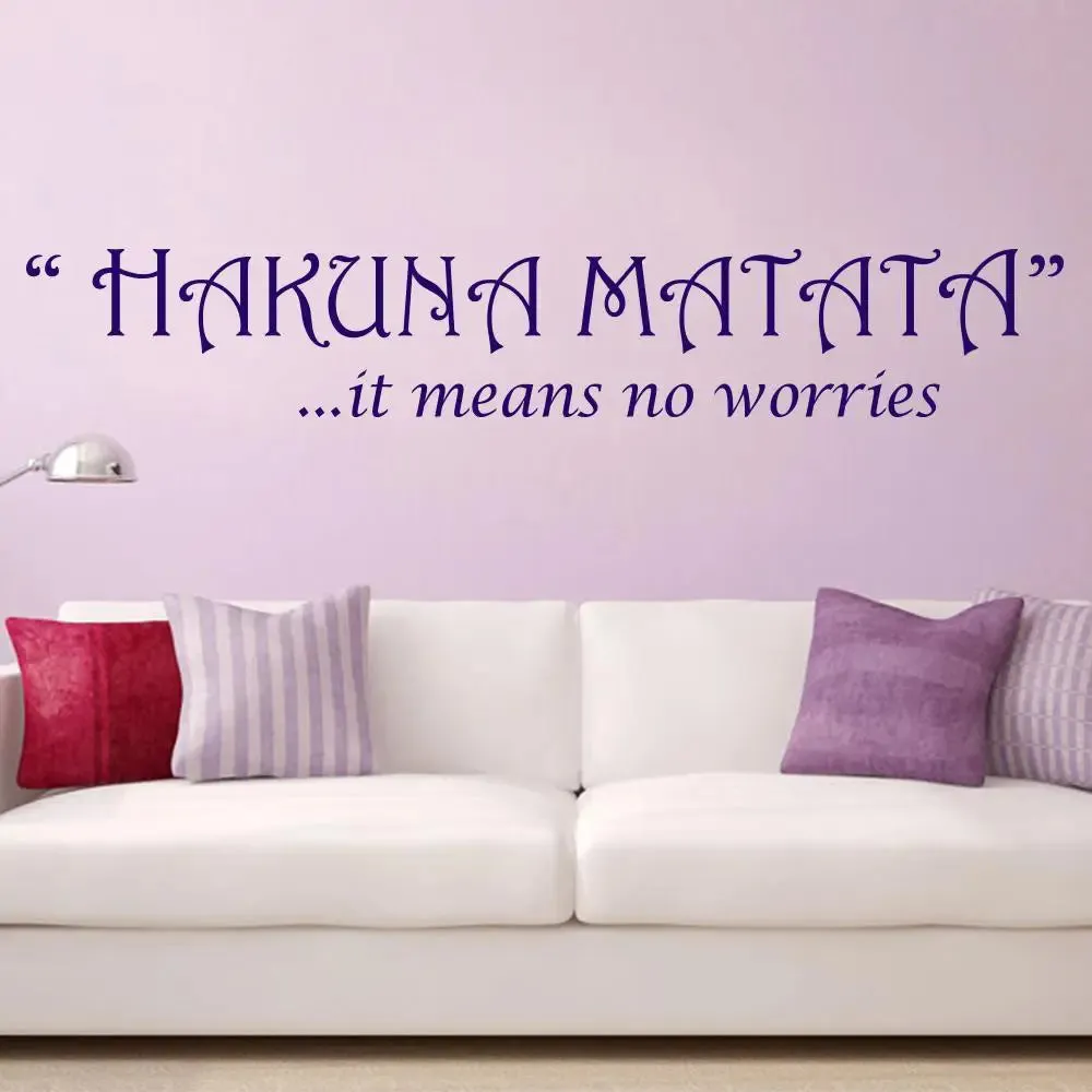 Hakuna Matata  Wall Sticker Premium Quality Self Adhesive Vinyl