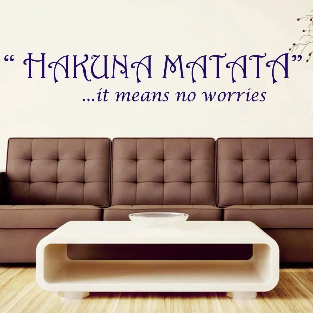 Hakuna Matata  Wall Sticker Premium Quality Self Adhesive Vinyl