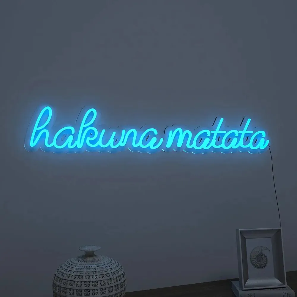 Hakuna Matata Warm Neon Light Orange