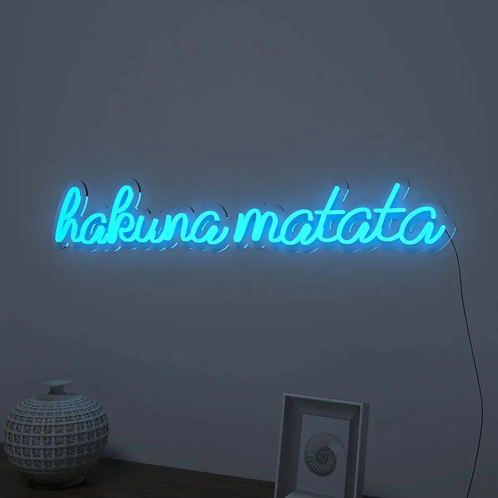Hakuna Matata Warm Neon Light Orange