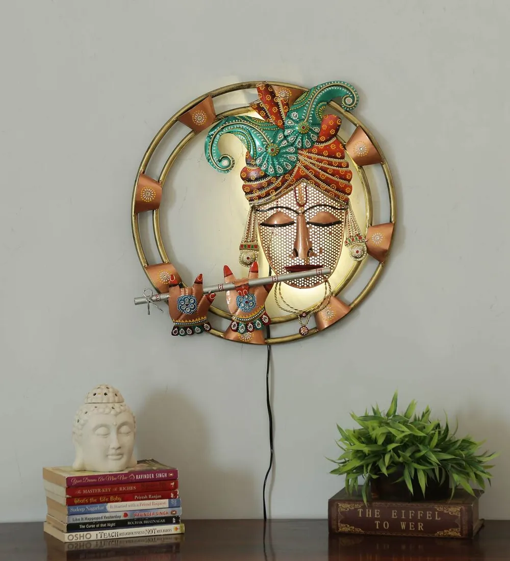 Halo Of Krishna LED Metal Wall Decor