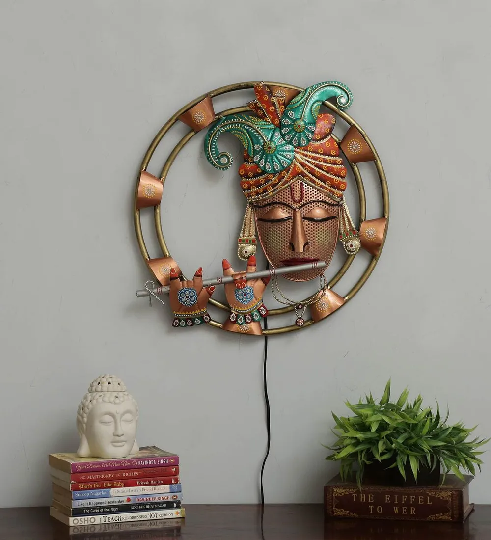 Halo Of Krishna LED Metal Wall Decor