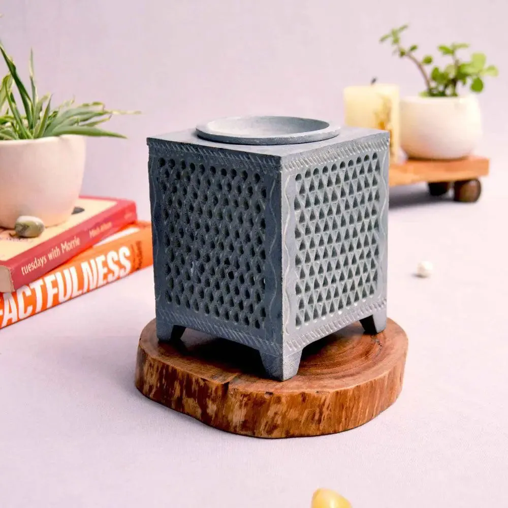 Hand-Carved Aesthetic Paleva Stone Oil Diffuser