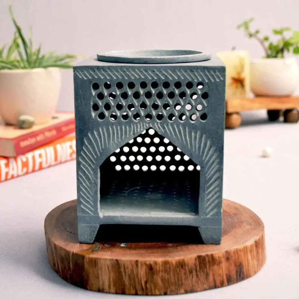 Hand-Carved Aesthetic Paleva Stone Oil Diffuser