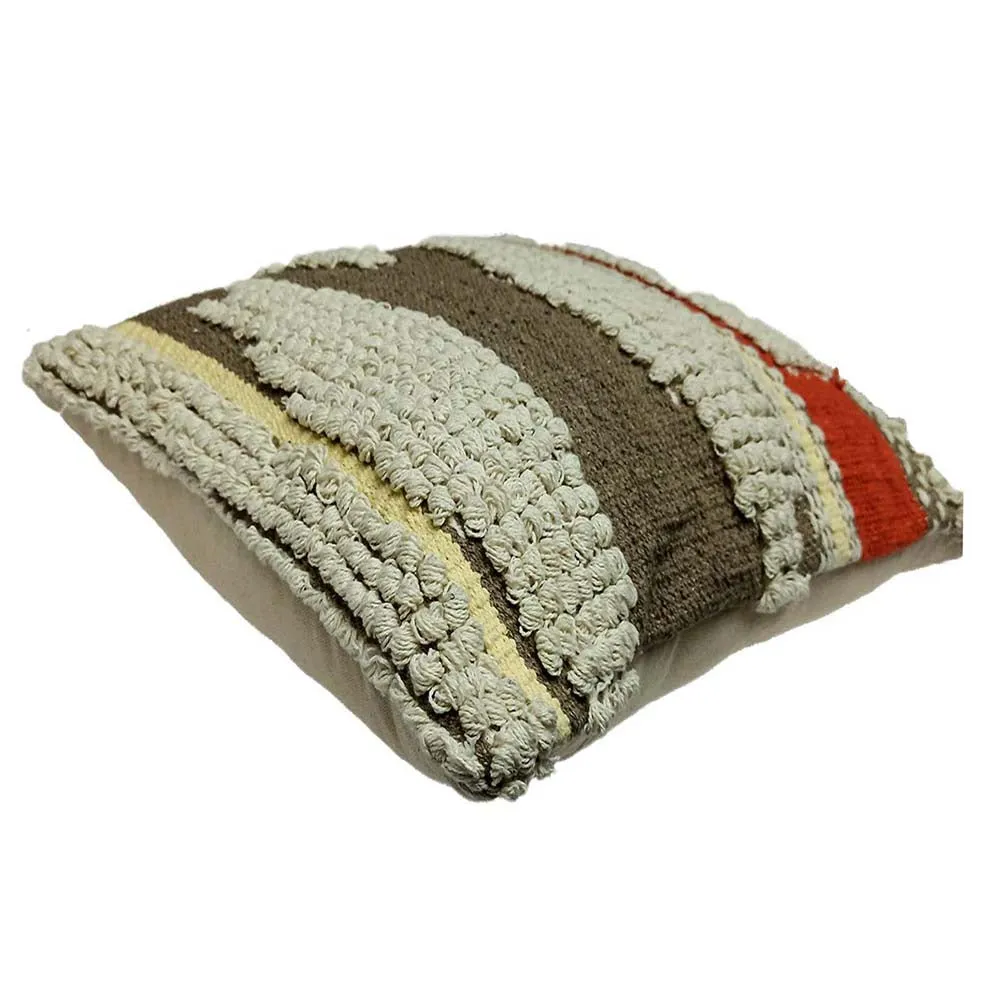 Hand Embroided Designer Multi Color Cushion Cover