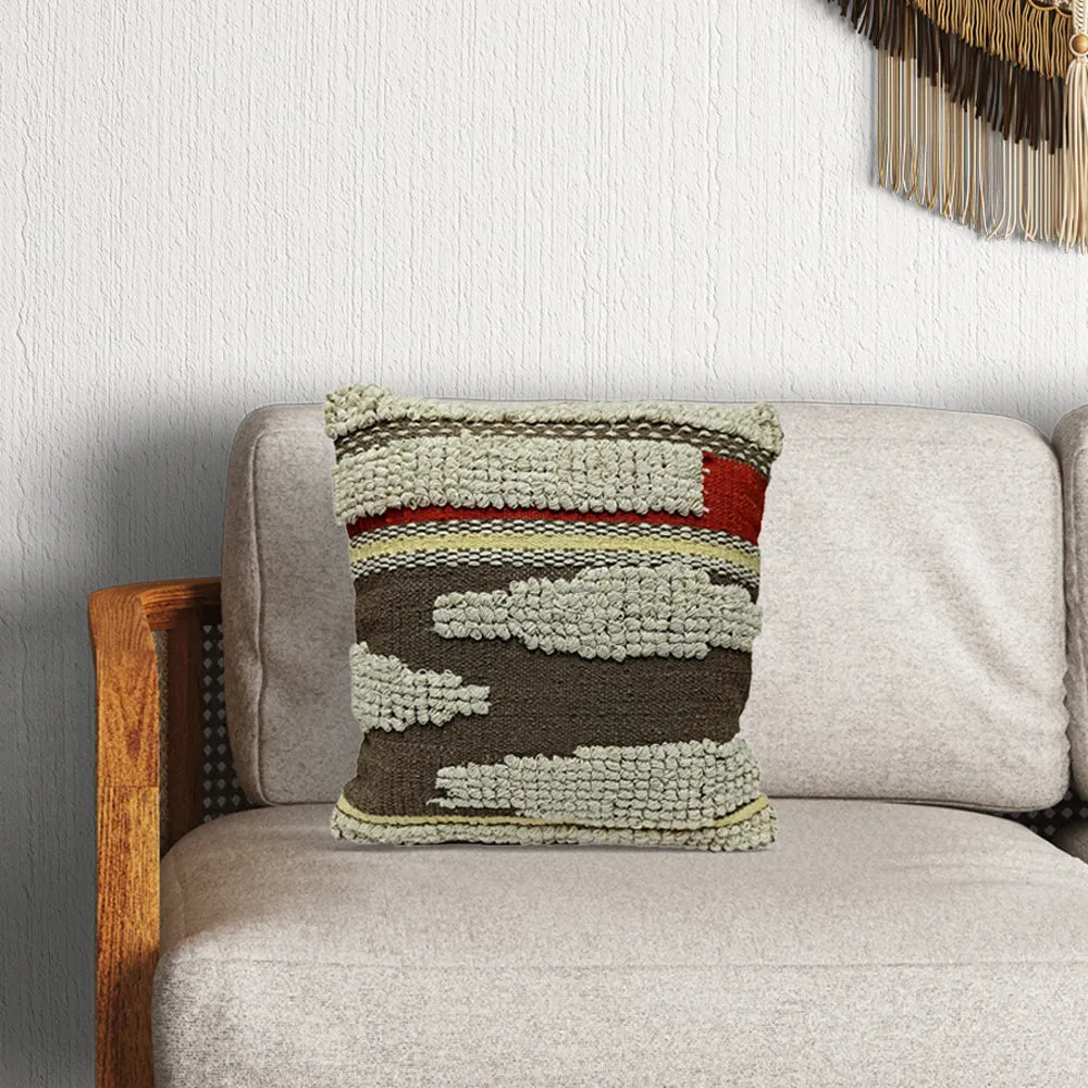 Hand Embroided Designer Multi Color Cushion Cover