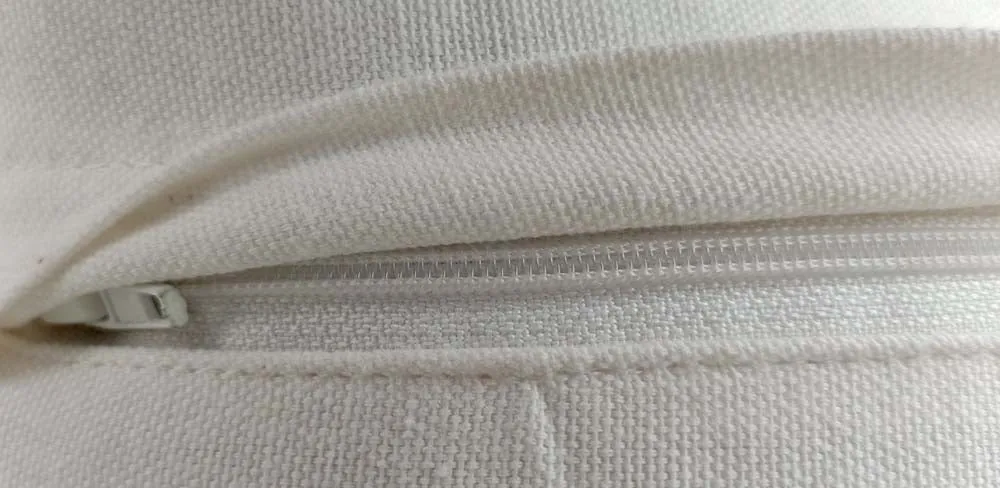 Hand Embroided Designer Yellow & White Cushion Cover