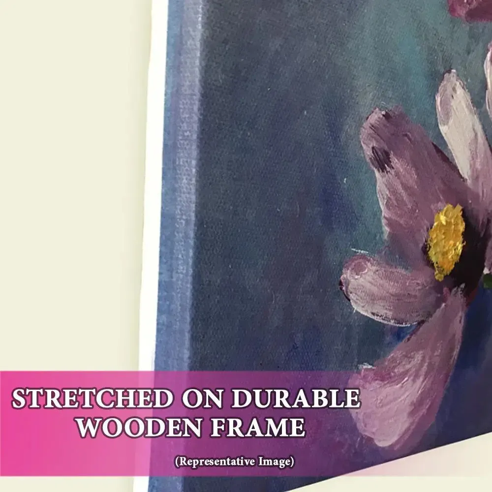 Hand Painted Couple Love Scenery Canvas  Wall Hanging