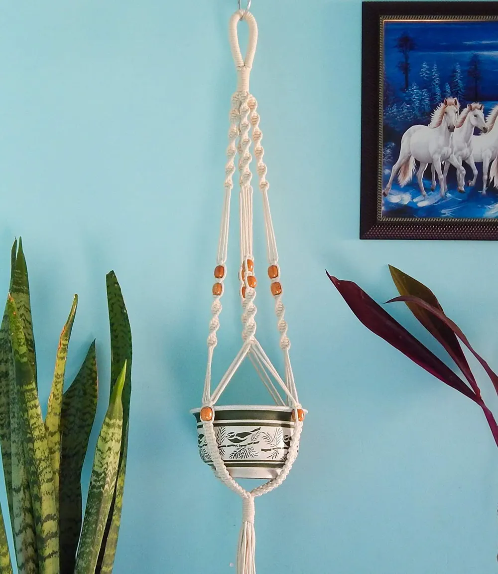 Handbraided Desiner Cotton Boho Plant Hanger