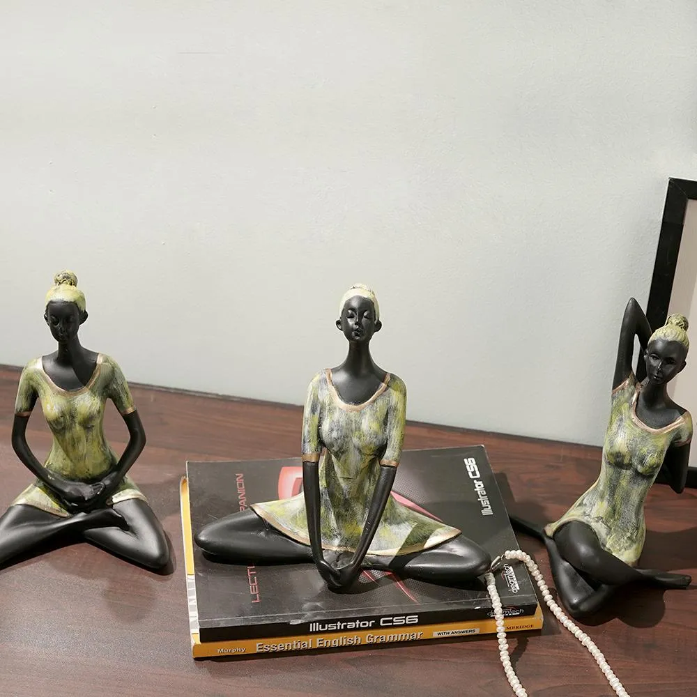 Handcrafted Blissful Yogi Figurines Table Accent