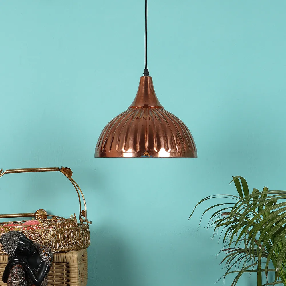 Handcrafted Copper Desinger 3 Hanging Lights