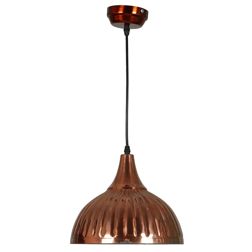 Handcrafted Copper Desinger 3 Hanging Lights