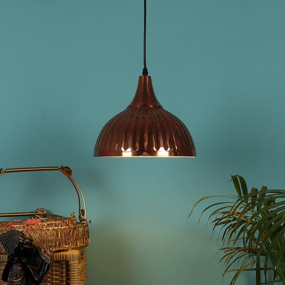 Handcrafted Copper Desinger 3 Hanging Lights