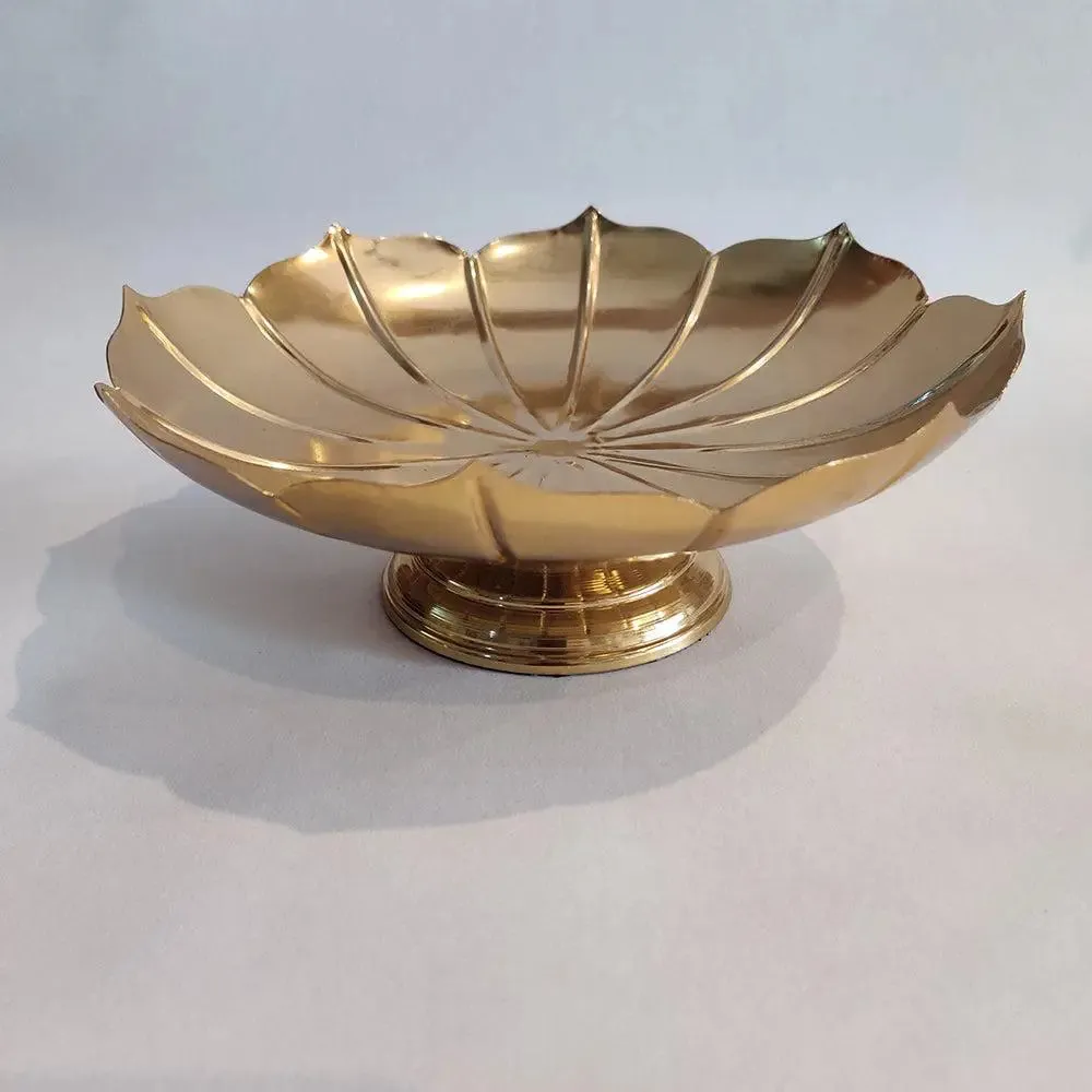 Handcrafted Designer Golden Lotus Urli Bowl