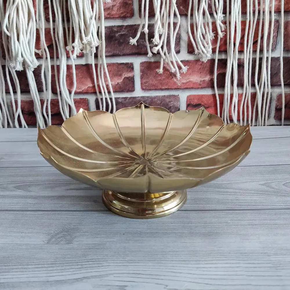 Handcrafted Designer Golden Lotus Urli Bowl