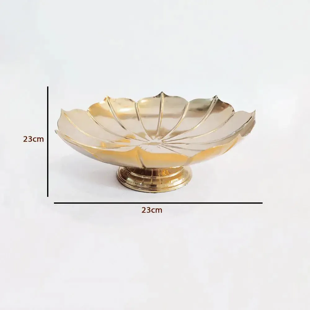 Handcrafted Designer Golden Lotus Urli Bowl