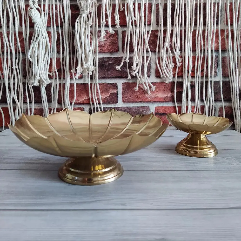 Handcrafted Designer Golden Lotus Urli Bowl