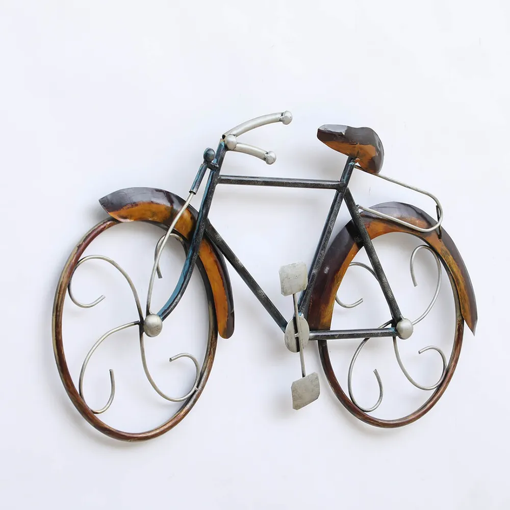 Handcrafted Detailed Retro Bicycle Metal Wall Art