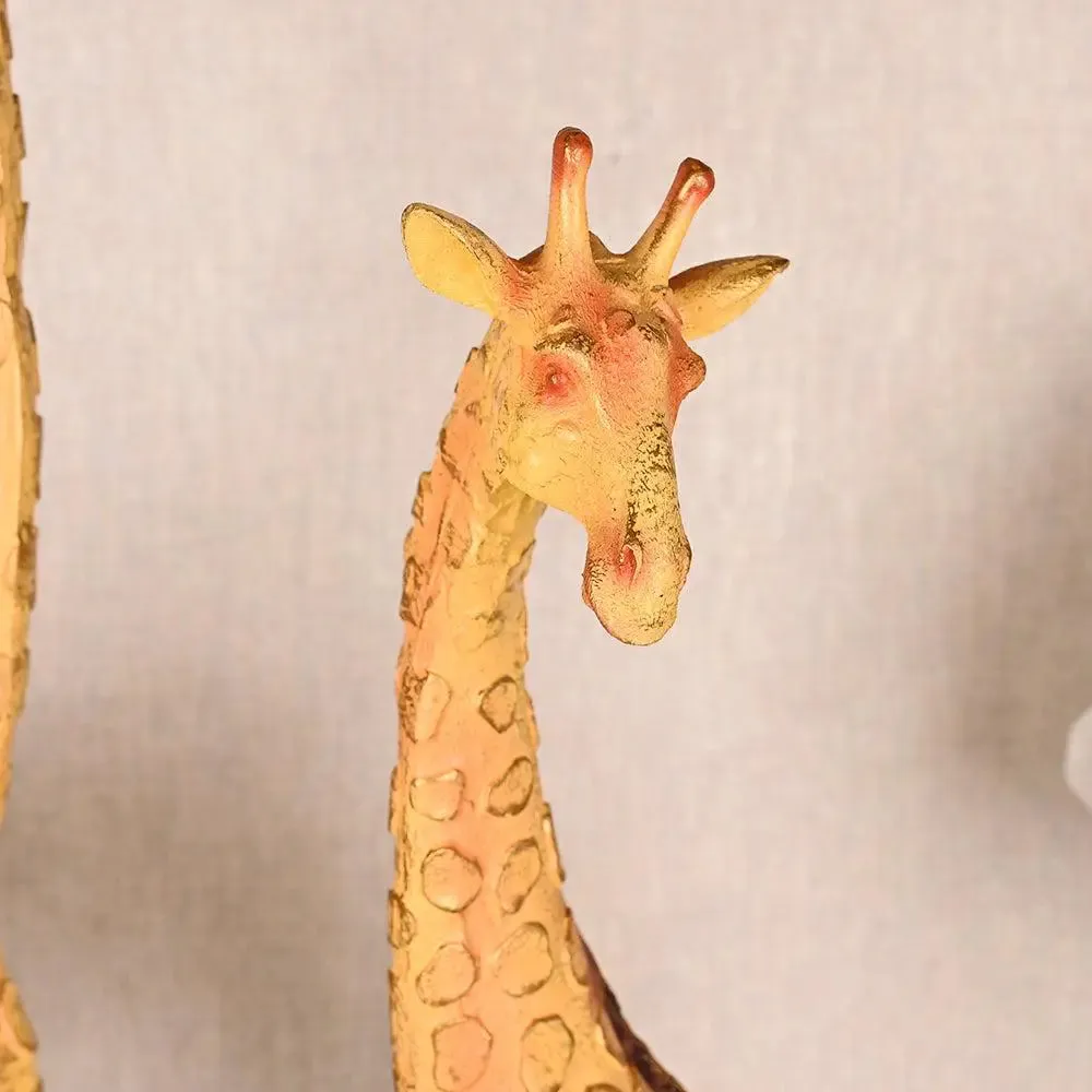Handcrafted Premium Polyresin Golden Giraffe Sculpture (Set of 2) Single Giraffe (Large)