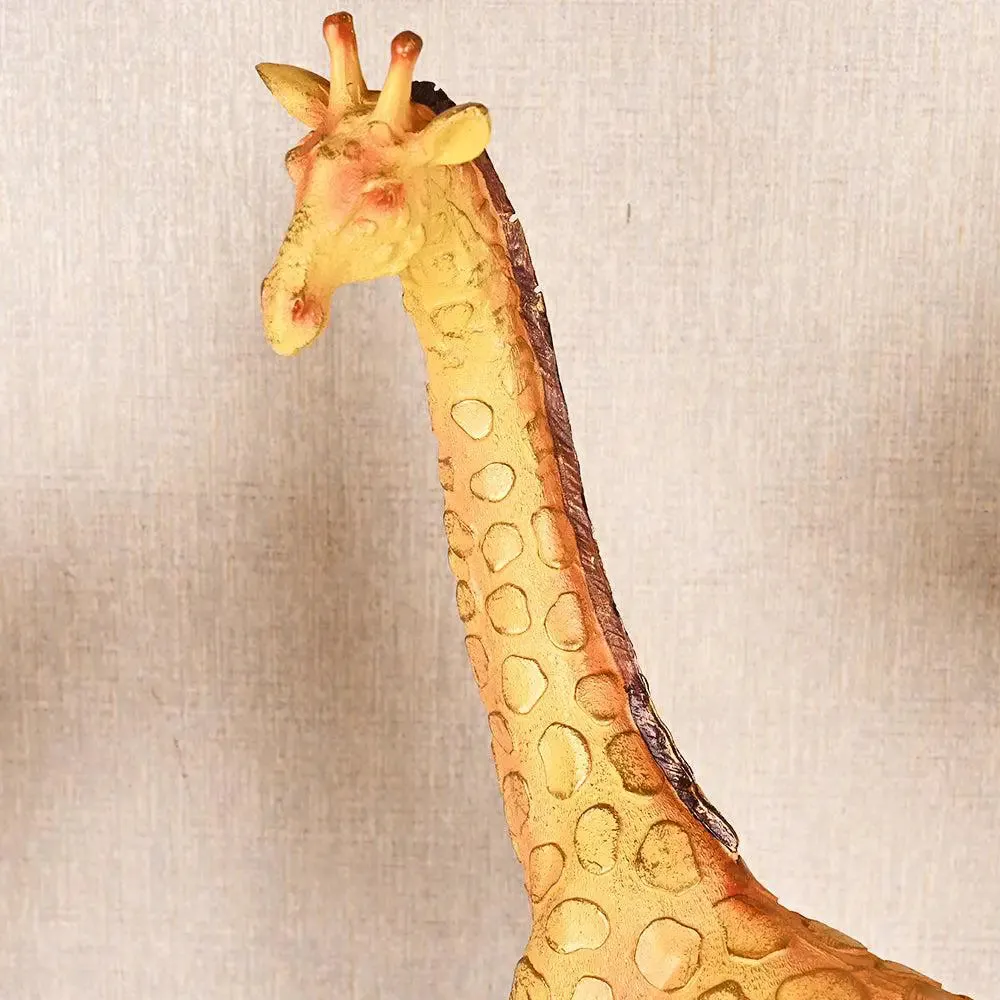 Handcrafted Premium Polyresin Golden Giraffe Sculpture (Set of 2) Single Giraffe (Large)