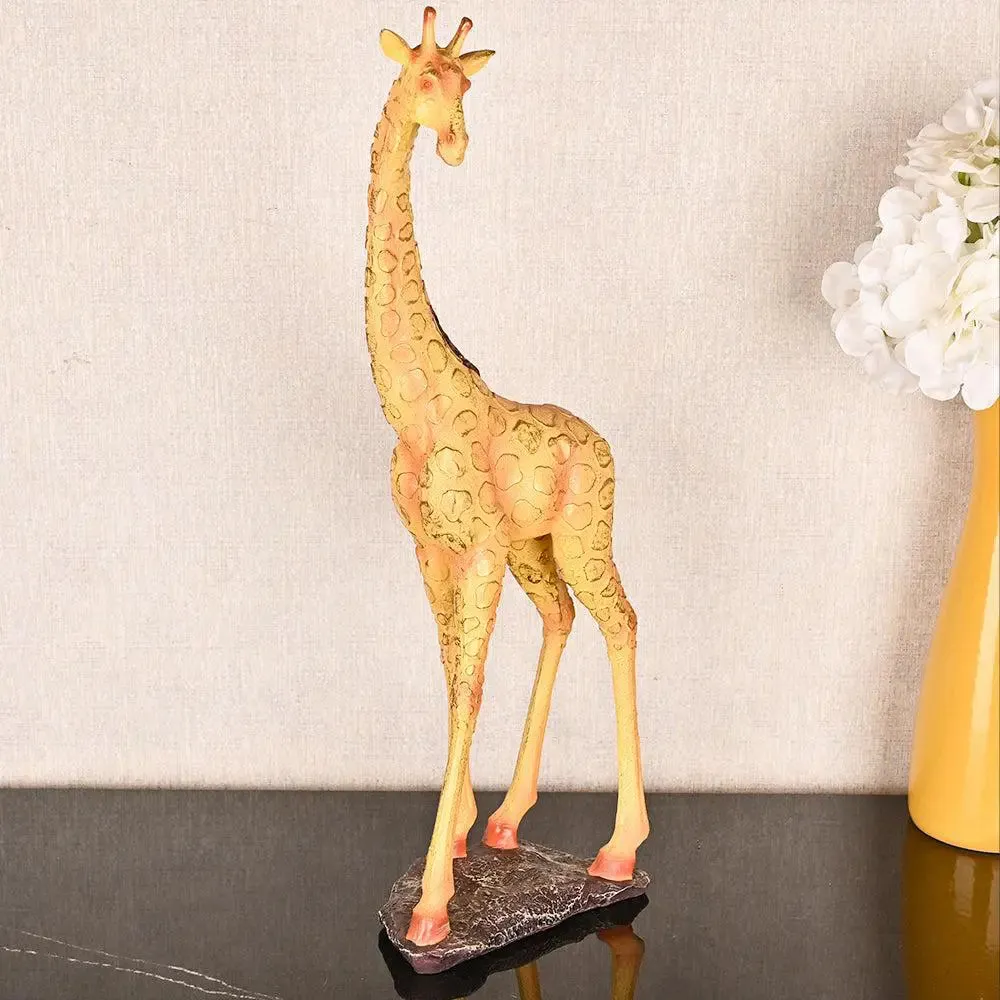 Handcrafted Premium Polyresin Golden Giraffe Sculpture (Set of 2) Single Giraffe (Large)