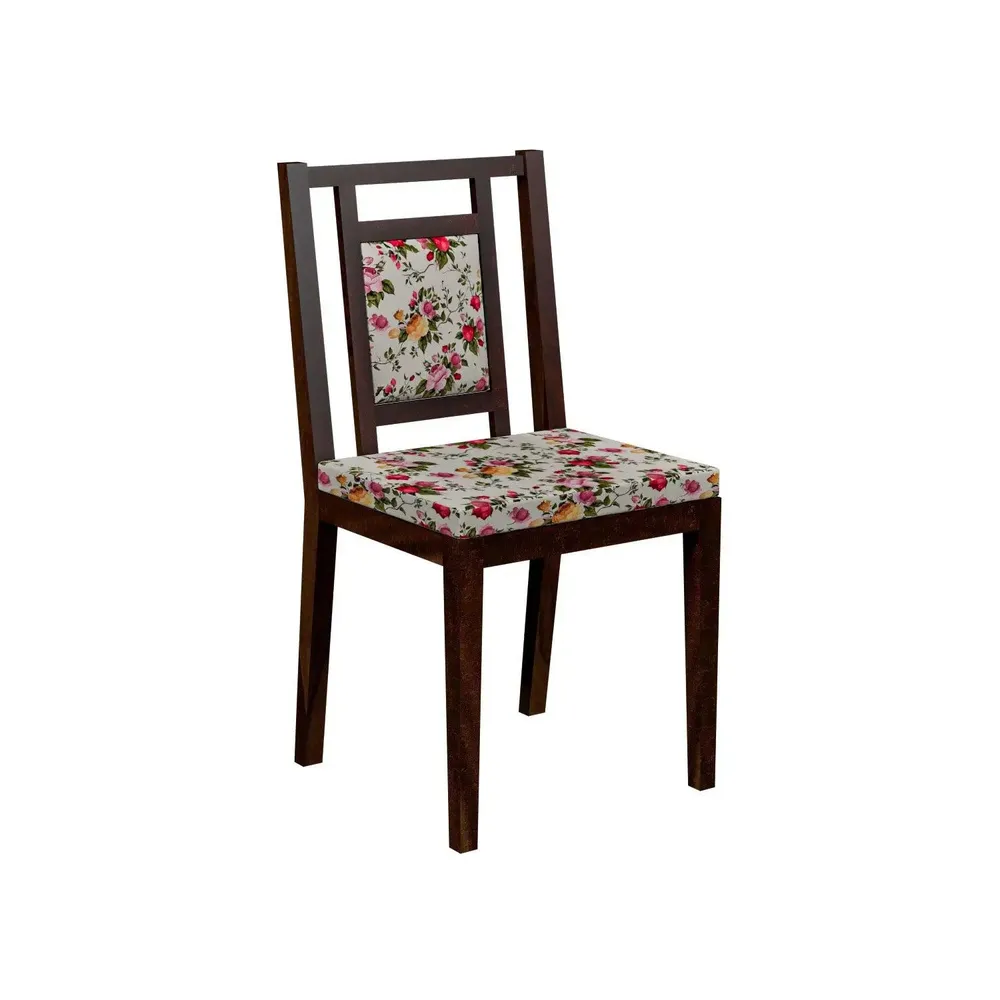 Handcrafted Sheesham Wood Dining Table 4 Seater with Padded Seats