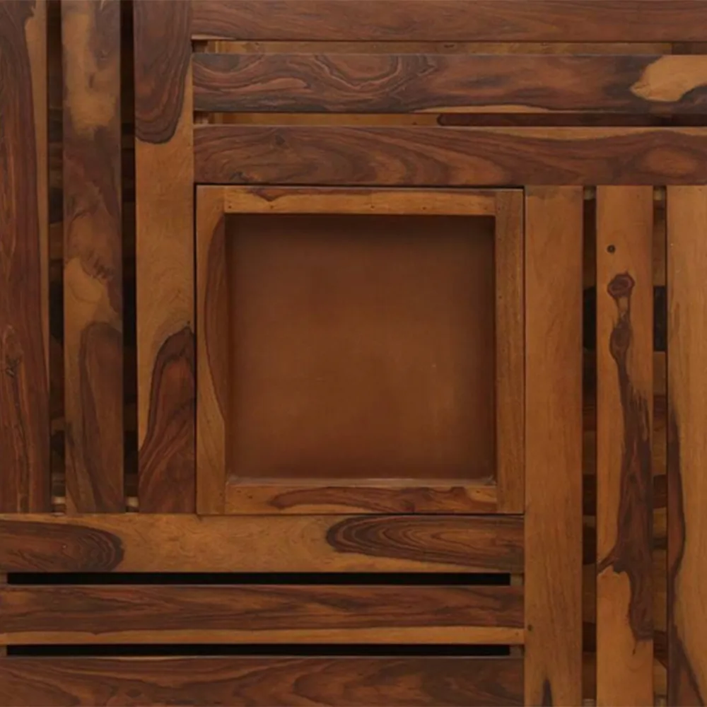 Handcrafted Sheesham Wooden Storage Centre Table