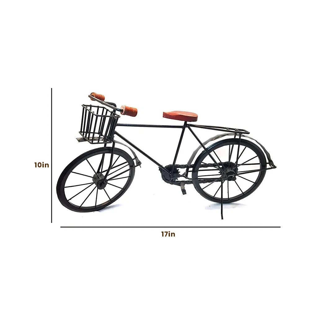 Handcrafted Wrought Iron Miniature Bicycle Showpiece
