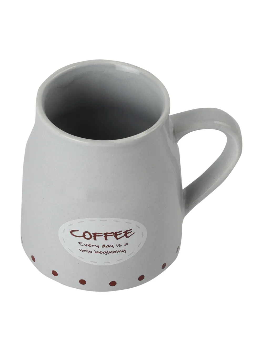 Handmade Ceramic Multicolor Flask Cane Shape Coffee Mugs Set Of 6