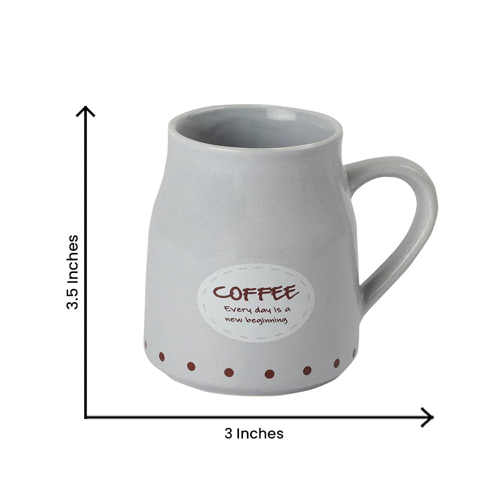 Handmade Ceramic Multicolor Flask Cane Shape Coffee Mugs Set Of 6