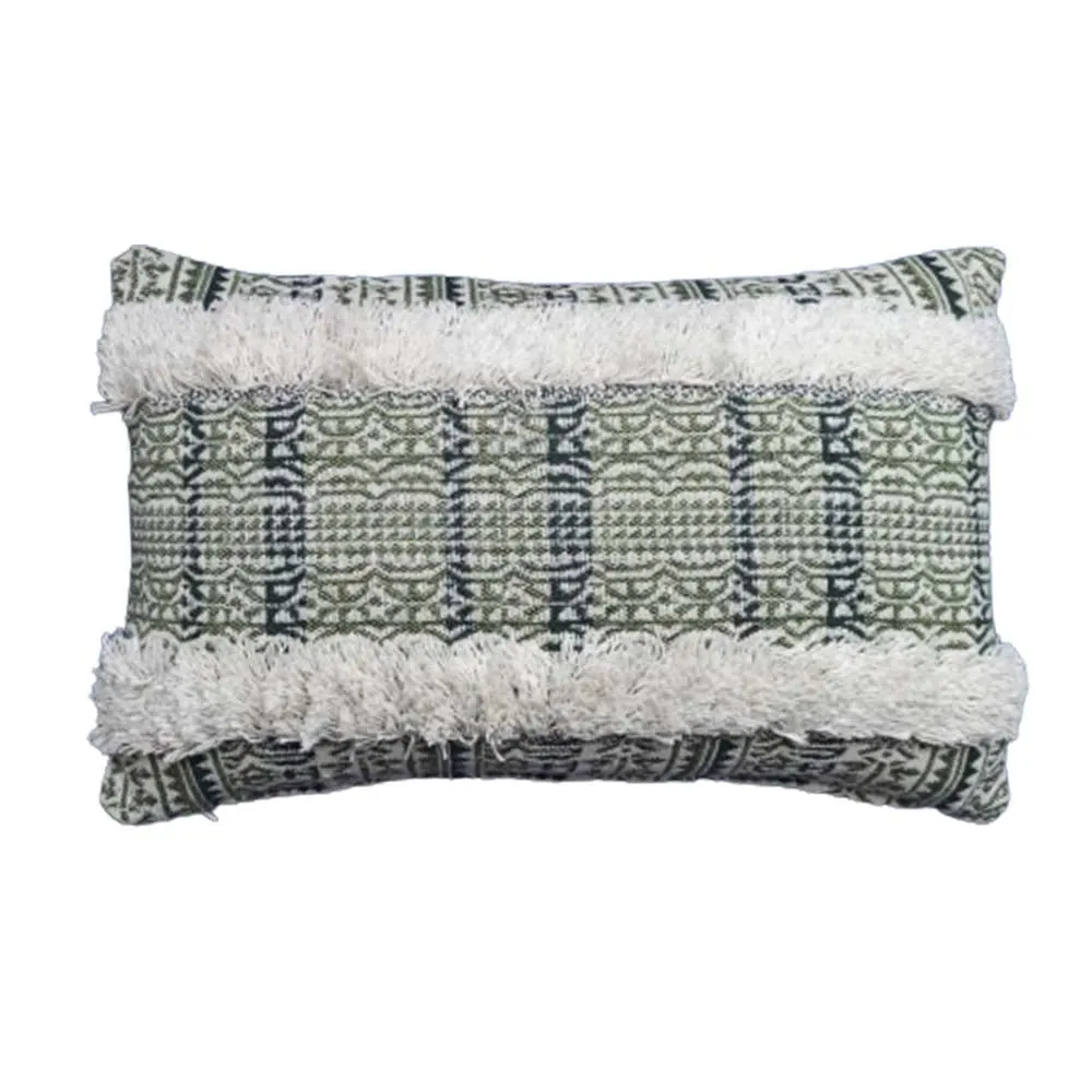 Handwoven Designer Yellow Cushion Cover