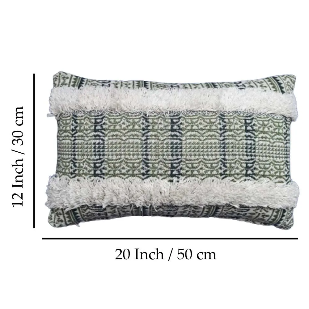 Handwoven Designer Yellow Cushion Cover